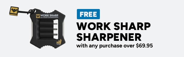 Free Work Sharp Sharpener with any purchase over $69.95