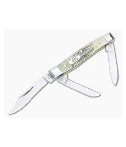 Case Small Stockman India Stag Bone 00178