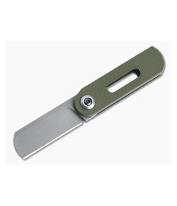 D Rocket Design OvalMoon Blasted AEB-L Textured OD Green Cerakote Aluminum Swivel Folder 0067