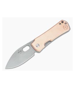 Boker Plus Gust Copper Acid Stonewashed D2 Stainless Steel Frame Lock Folder 01BO146