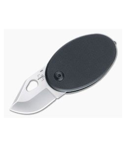 Boker Plus L'Egg Satin D2 Black G10 Folding Neck Knife 01BO198