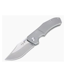 Boker Plus Jive Efros Satin D2 Titanium Frame Lock Folding Knife 01BO312