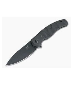 Fox Knives Ziggy Anso Design Carbon Fiber Black Stonewashed N690Co Liner Lock Flipper 308CFB