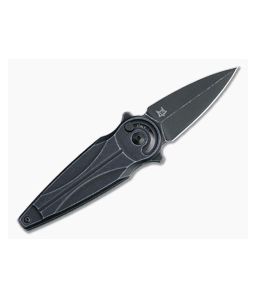 Fox/Anarcnide Saturn Left Handed Radius Lock Black Stonewashed N690Co Aluminum Folder 01FX940