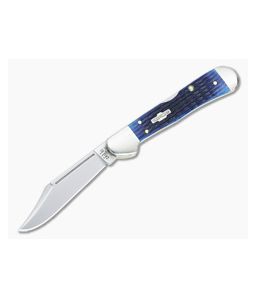 Case Mini Copperlock Rogers Corn Cob Jig Blue Bone Back Lock Knife 02864