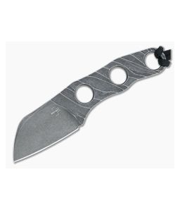Boker Plus Kazhan Sheepsfoot Dark Stonewashed D2 Fixed Blade Neck Knife 02BO069