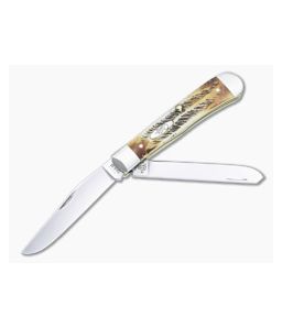 Case Trapper Bonestag Handle Polished Tru-Sharp Blades 03573