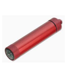 Maratac CountyComm Match Compass Capsule XL Anodized Aluminum Red