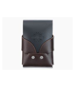 Willow Craft Goods Slim Swaddle Leather Wallet Dark Mahogany And Black Colorway WCG-05