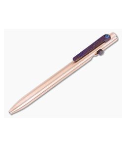 Tactile Turn Short Slim Bolt Action Pen Copper TiMascus Bolt & Clip