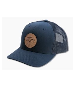 Chris Reeve Knives CRK Favorite Trucker Hat Navy Blue Snap Back Hat