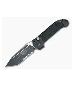 Microtech LUDT T/E Gen III Tactical Black Part Serrated 