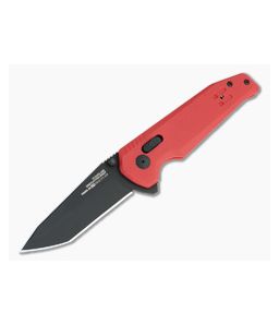 SOG Vision XR LTE Flipper Black PVD XHP Red G10 XR Lock Folder 12-57-08-57