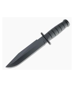 Kabar Fighter Plain Edge Black 1095 Kraton Fixed Blade 1269