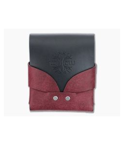 Willow Craft Goods Wide Swaddle Leather Wallet Bordeaux And Black Colorway WCG-014