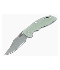 Hinderer XM-18 3.5 Bowie Non Flipper Translucent G10 Battle Blue