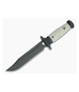 Hinderer Kabar Battle Black 3V OD Green Micarta