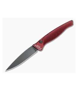 Piranha P16 DNA Tactical PVD S30V Red Slim Button Lock Automatic