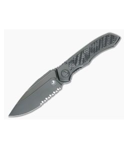 Microtech Anax Part Serrated Drop Point 
