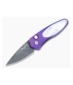 Protech Sprint Custom Auto Purple Titanium With Pearl
