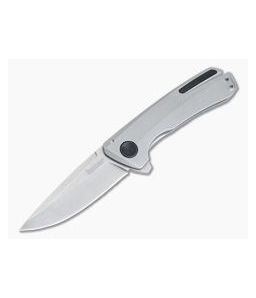 Kershaw Comeback Stonewashed Drop Point KVT Frame Lock Flipper 2055