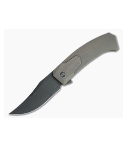WE Knives Shuddan Flipper Black 20CV Bronze Titanium Folder WE21015-3