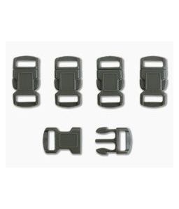 3/8" OD Green Side Release Buckle - 5 Pack