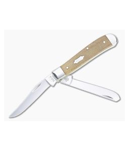 Case Mini Trapper Smooth Natural Canvas Micarta 23695