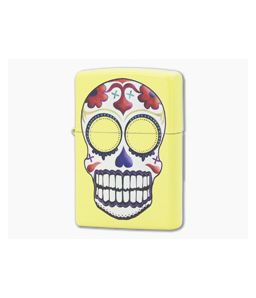Zippo Windproof Lighter Day of the Dead Yellow