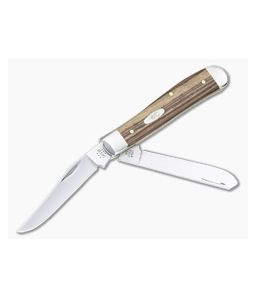 Case Mini Trapper Smooth Natural Zebra Wood 25142