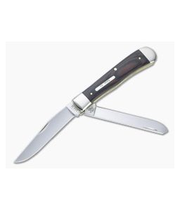 Case Trapper Black and Red Micarta Slip Joint Folder 27850 