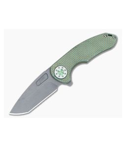Curtiss Knives F3 Medium Green SPM-Milled Titanium Blasted Magnacut Spanto Flipper CK-28