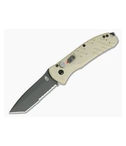 Gerber Propel Downrange Desert Tan Serrated Black Oxide S30V Automatic Knife 30-000717N