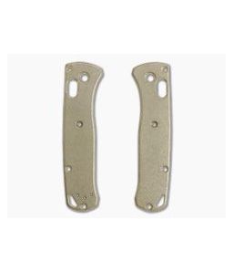 Flytanium Benchmade Mini Bugout Scales Antique Stonewashed Brass