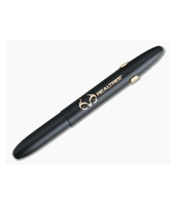 Fisher Space Pen x Realtree Bullet Pen Matte Black with Gold Grip and Clip 400BGFGGCL-RT