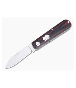 Sakman Knives Oryx Spear Point Satin N690 Red/Black Micarta Slip Joint Folder 4575