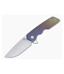 Attn2Detail Medium Mark 3 Hollow Urasuki Satin Magnacut Gradient Wings Titanium Flipper 4720