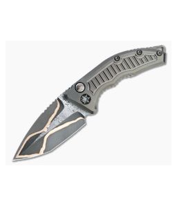 Heretic Custom Medusa Bakers Forge Damascus Tanto