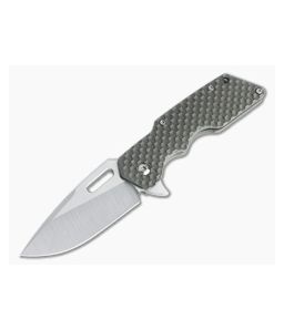 Attn2Detail Medium Mark I Flipper Satin S35VN Contoured Gunner Grip Titanium Folder 4798