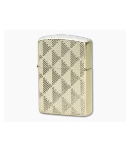 Zippo Windproof Lighter Armor Case Diamond Pattern Design 48570