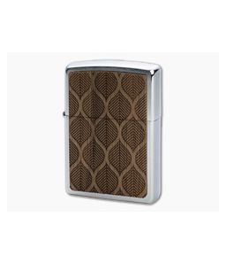Zippo Windproof Lighter Woodchuck USA Walnut Leaves 49708