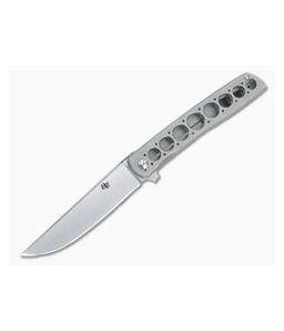 Brad Zinker Custom Urban Trapper +10 Frame Lock Tumbled Titanium