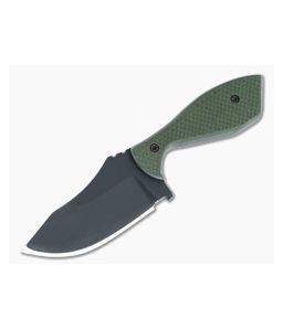 Otha Custom Klax Drop Point Green G10