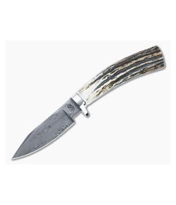 Bill Miller Custom Hunter Stag and 288-Layer Damascus