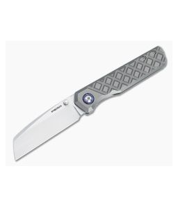 Enrique Pena Custom Luxe Crosshatch Titanium with MokuTi Pivot Collar and Clip