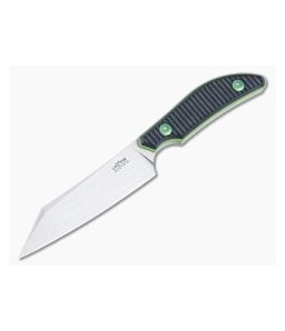 Lhotak Designs Reverse Tanto Fixed Blade ATI 425 Titanium Black Green G10