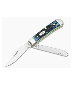 Case Tiny Trapper Mediterranean Blue Pocket Worn 51862