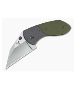 Aaron Frederick Custom F Off Folding Knife 3V Green G10