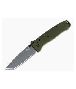 Benchmade 537GY-1 Bailout Tanto Gray M4 Green Aluminum