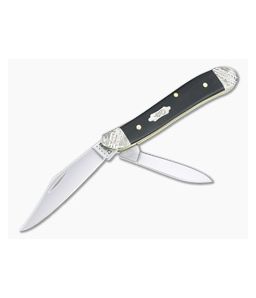 Case Peanut Worked Bolsters Smooth Ebony Wood Slip Joint Folder 59674